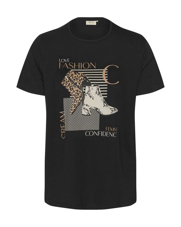 Cream Cream Majica 'Velie'  bež / rjava / bela