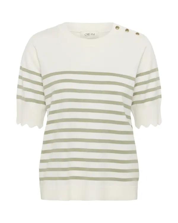 Cream Cream Pulover 'CRVillea'  oliva / bela