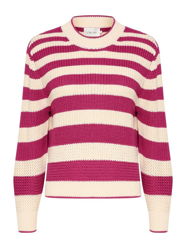 Cream Cream Pulover 'Muka'  svetlo bež / ciklama