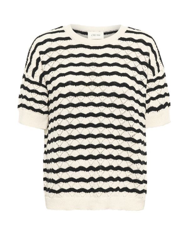 Cream Cream Pulover 'Poppi'  črna / bela