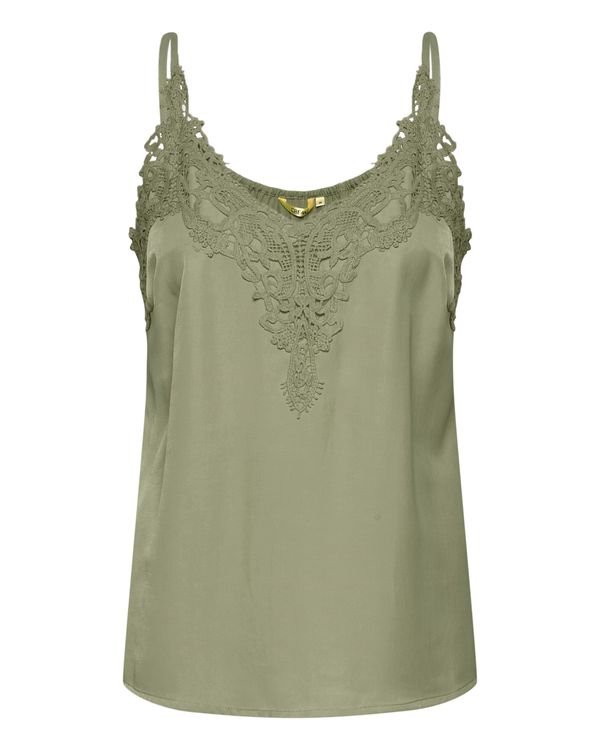 Cream Cream Top 'Anna'  zelena