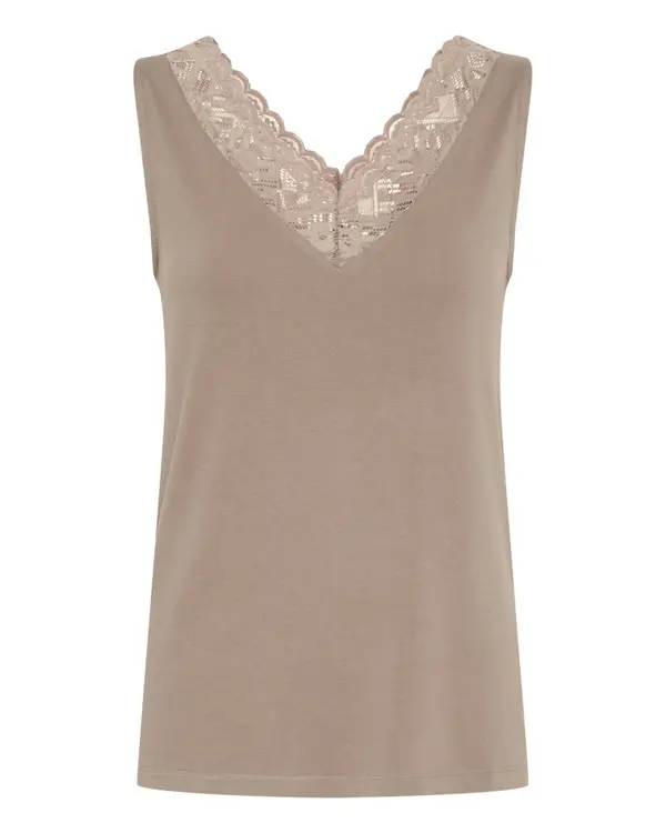 Cream Cream Top 'CRTrulla'  temno bež