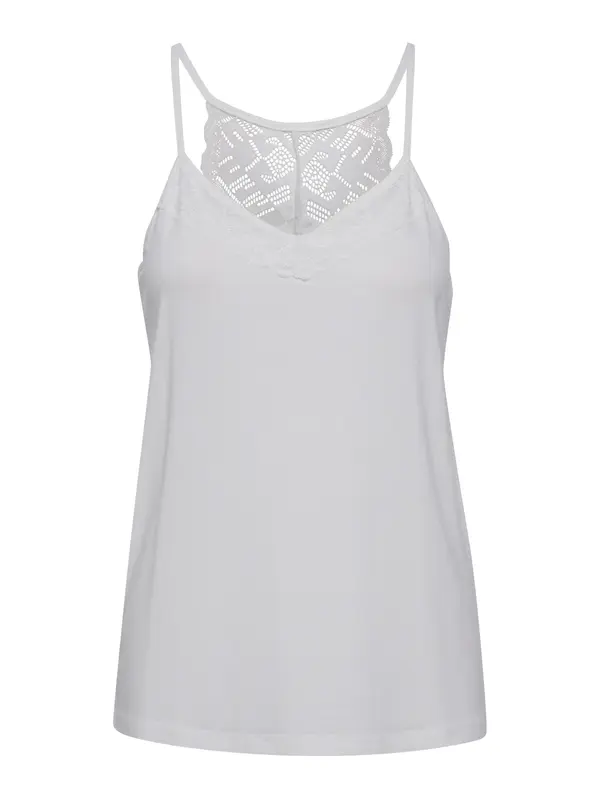 Cream Cream Top 'Trulla'  bela