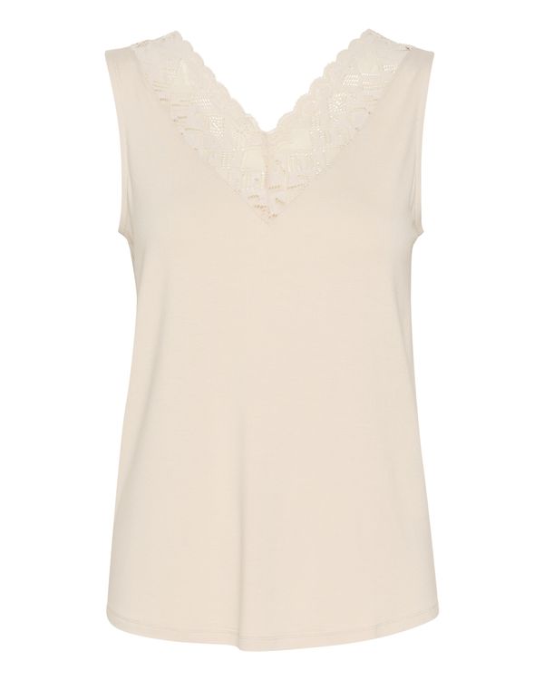 Cream Cream Top 'Trulla'  kremna