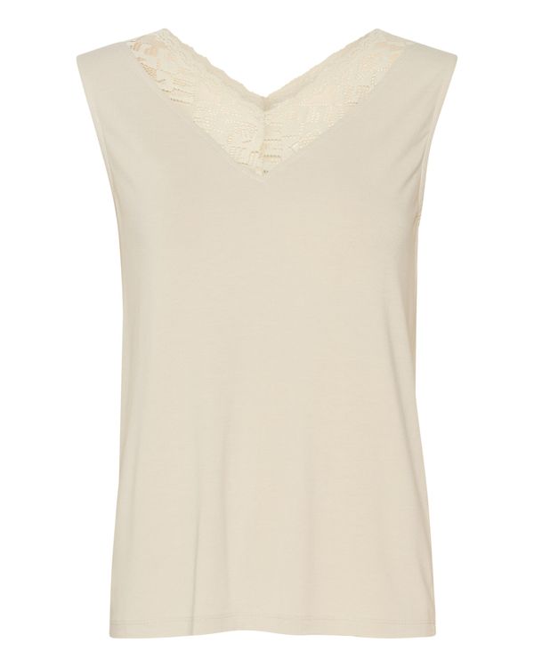 Cream Cream Top 'Trulla'  kremna