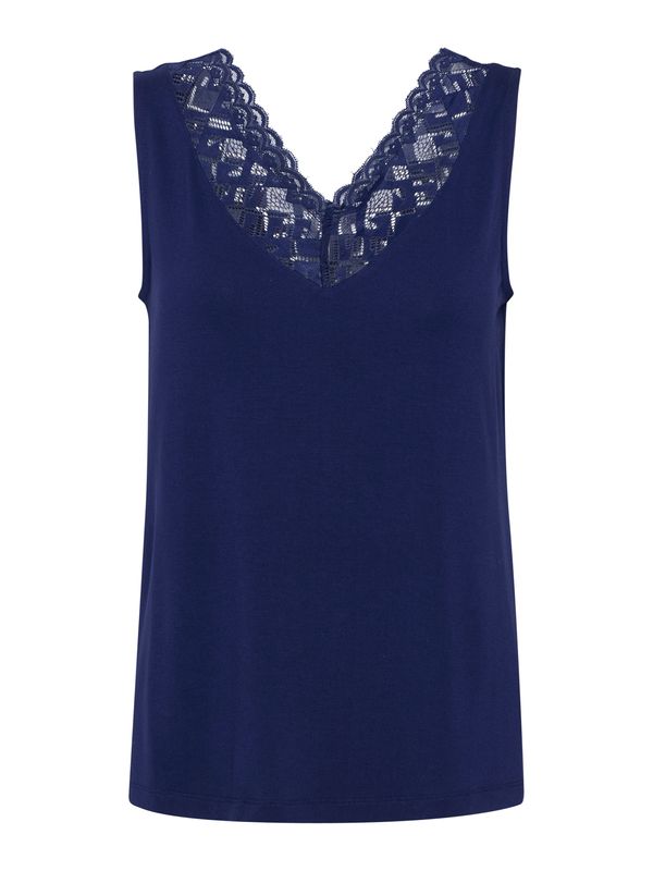 Cream Cream Top 'Trulla'  temno modra