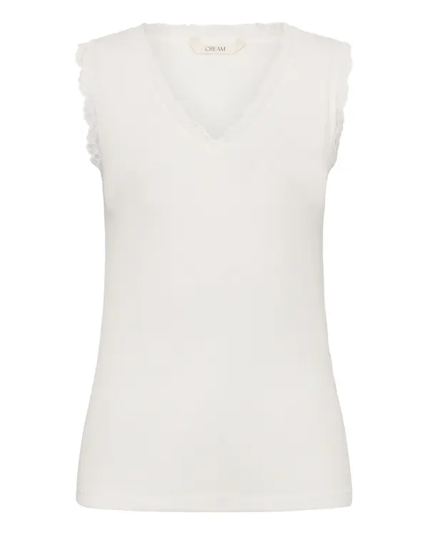 Cream Cream Top 'Yuni'  bela