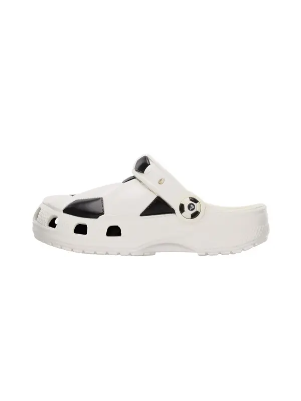 Crocs Crocs Odprti čevlji 'Classic Soccer Ball'  črna / bela