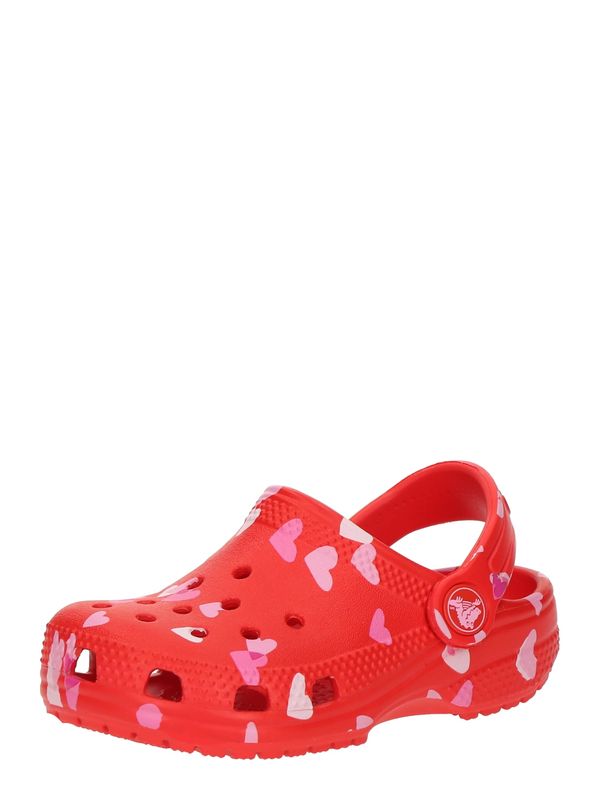 Crocs Crocs Odprti čevlji 'Classic VDay'  roza / svetlo roza / živo rdeča / bela