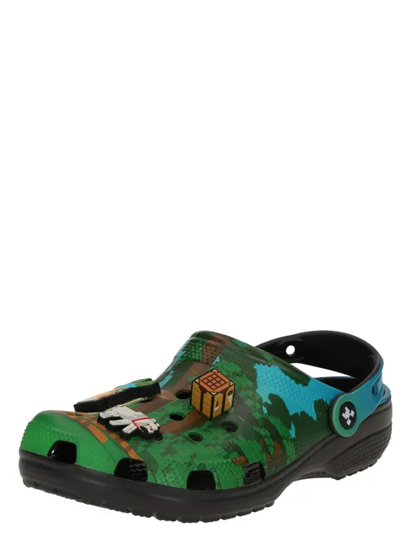 Crocs Crocs Odprti čevlji 'Minecraft'  svetlo modra / rjava / zelena / off-bela
