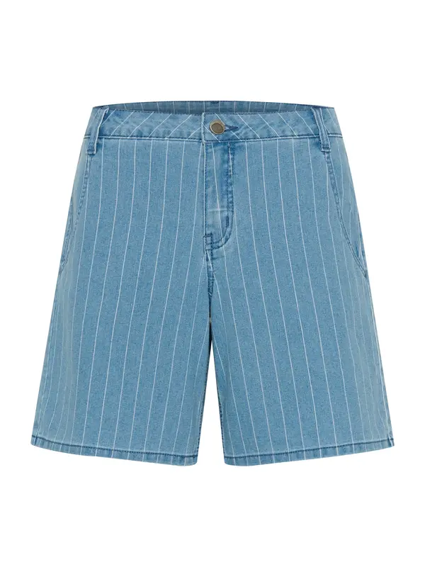 CULTURE CULTURE Hlače 'CU Renny'  moder denim / bela