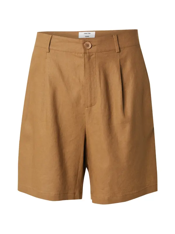 DAN FOX APPAREL DAN FOX APPAREL Hlače z naborki 'Alan'  karamel