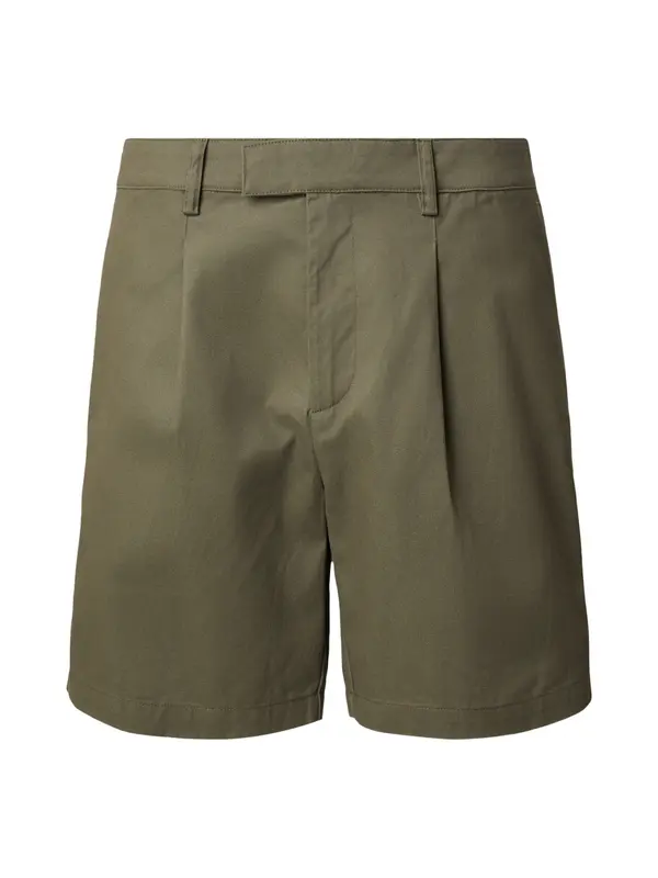 DAN FOX APPAREL DAN FOX APPAREL Hlače z naborki 'Hermann'  zelena
