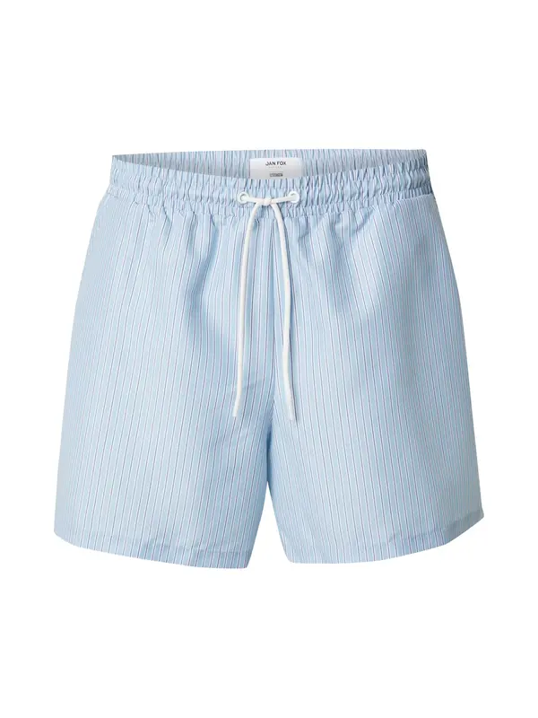DAN FOX APPAREL DAN FOX APPAREL Kratke kopalne hlače 'Juri'  mornarska / svetlo modra / bela
