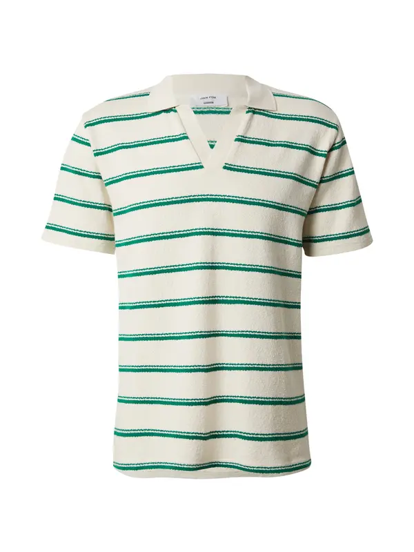 DAN FOX APPAREL DAN FOX APPAREL Majica 'Kevin'  zelena / volneno bela