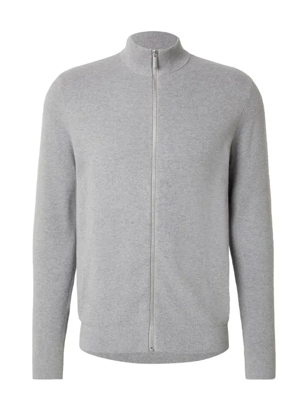 DAN FOX APPAREL DAN FOX APPAREL Pletena jopa 'Valentin'  svetlo siva