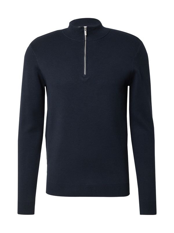 DAN FOX APPAREL DAN FOX APPAREL Pulover 'Roman'  temno modra