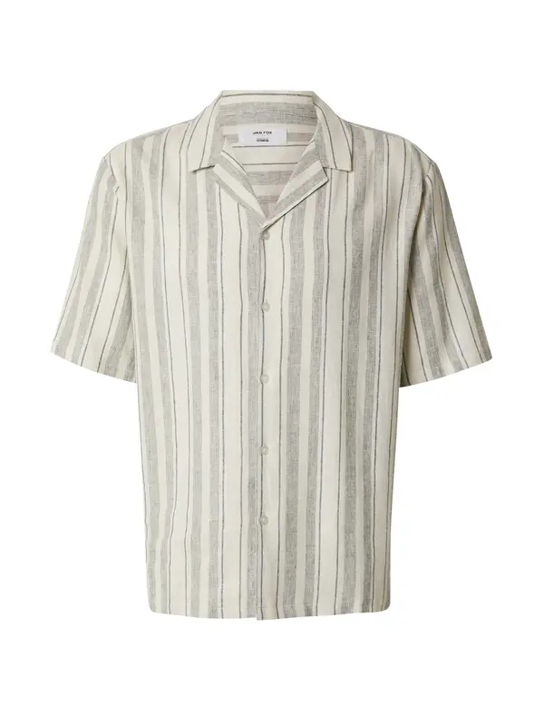 DAN FOX APPAREL DAN FOX APPAREL Srajca 'Martin'  temno siva / off-bela