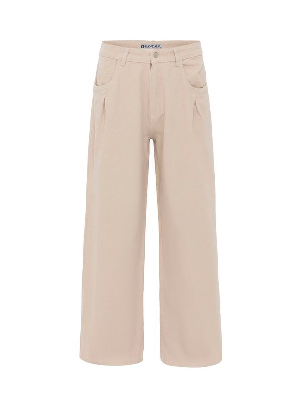 Dandalo Dandalo Hlače z naborki 'Rafael'  bež