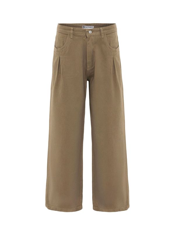 Dandalo Dandalo Hlače z naborki 'Rafael'  mokka