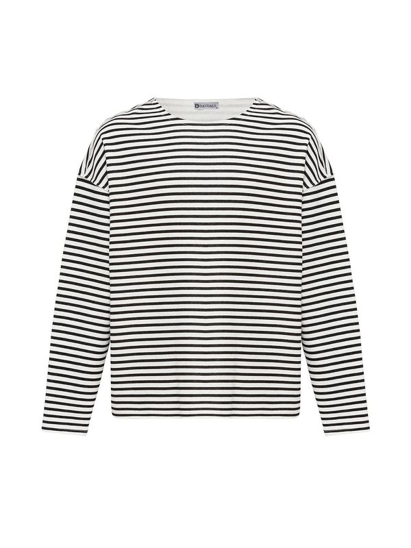 Dandalo Dandalo Majica 'Brayan'  črna / off-bela