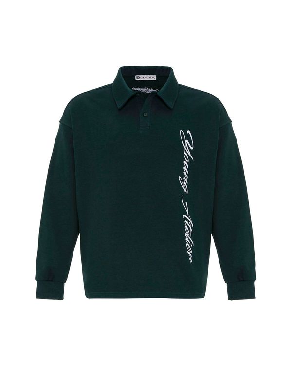 Dandalo Dandalo Majica 'Kaynan'  zelena / bela