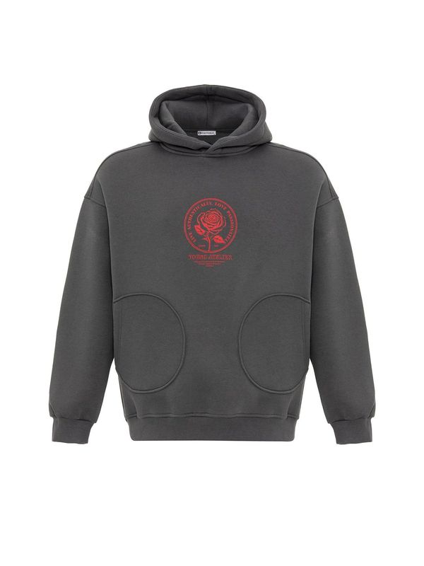 Dandalo Dandalo Majica 'Patrick'  grafit / rdeča