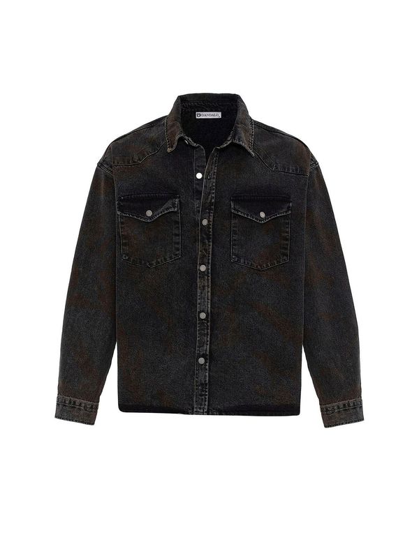 Dandalo Dandalo Prehodna jakna 'Jose'  rjava / črn denim