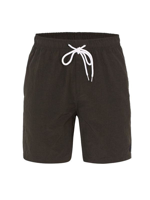 Daniel Hills Daniel Hills Kratke kopalne hlače  temno zelena / bela