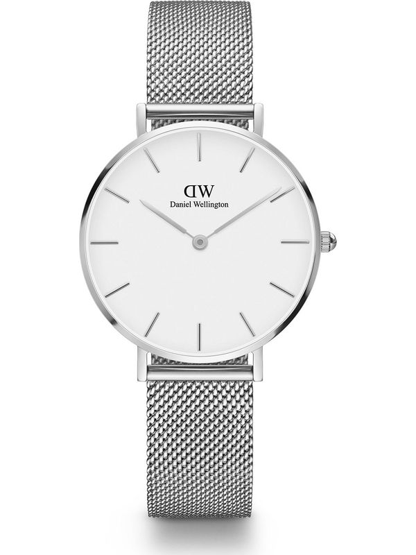 Daniel Wellington Daniel Wellington Analogna ura 'Petite Sterling S White'  srebrna / bela