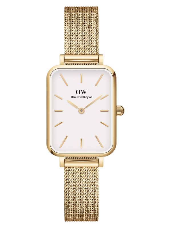 Daniel Wellington Daniel Wellington Analogna ura 'Quadro Pressed Evergold G White'  zlata / bela