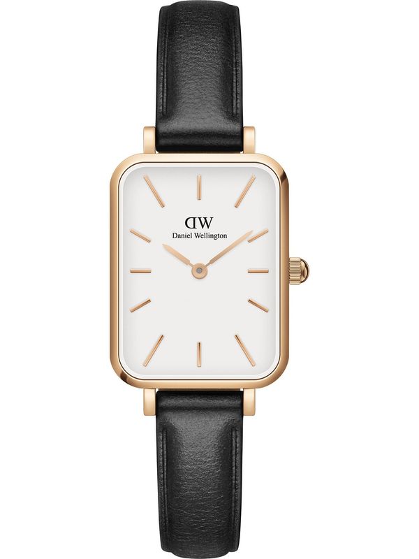 Daniel Wellington Daniel Wellington Analogna ura 'Quadro Pressed Sheffield RG White'  zlata / črna / bela