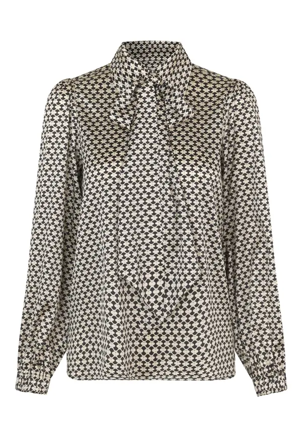 Dea Kudibal Dea Kudibal Bluza  siva / črna / off-bela