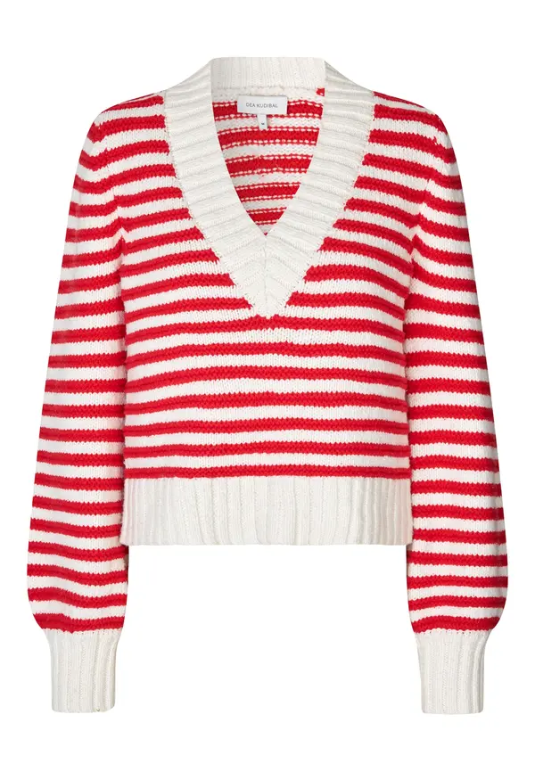 Dea Kudibal Dea Kudibal Pulover 'Anemone'  ecru / rdeča