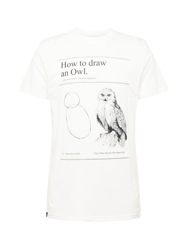 DEDICATED. DEDICATED. Majica 'Stockholm How to Draw an Owl'  črna / off-bela