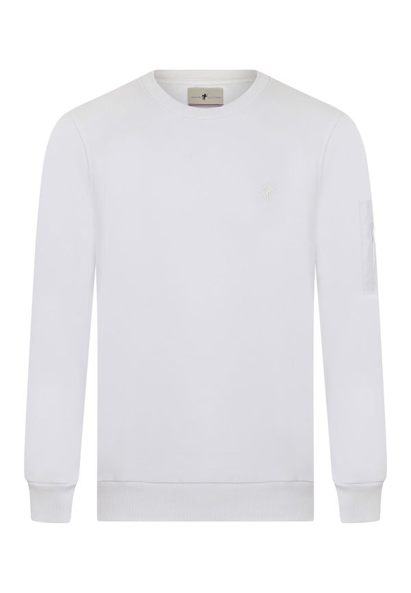 DENIM CULTURE DENIM CULTURE Majica 'Bret'  bela