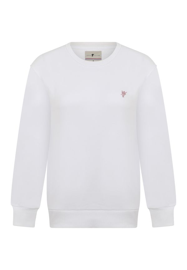 DENIM CULTURE DENIM CULTURE Majica 'Felicity'  staro roza / off-bela