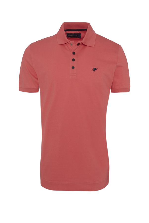 DENIM CULTURE DENIM CULTURE Majica 'KYROS'  korala / svetlo rdeča