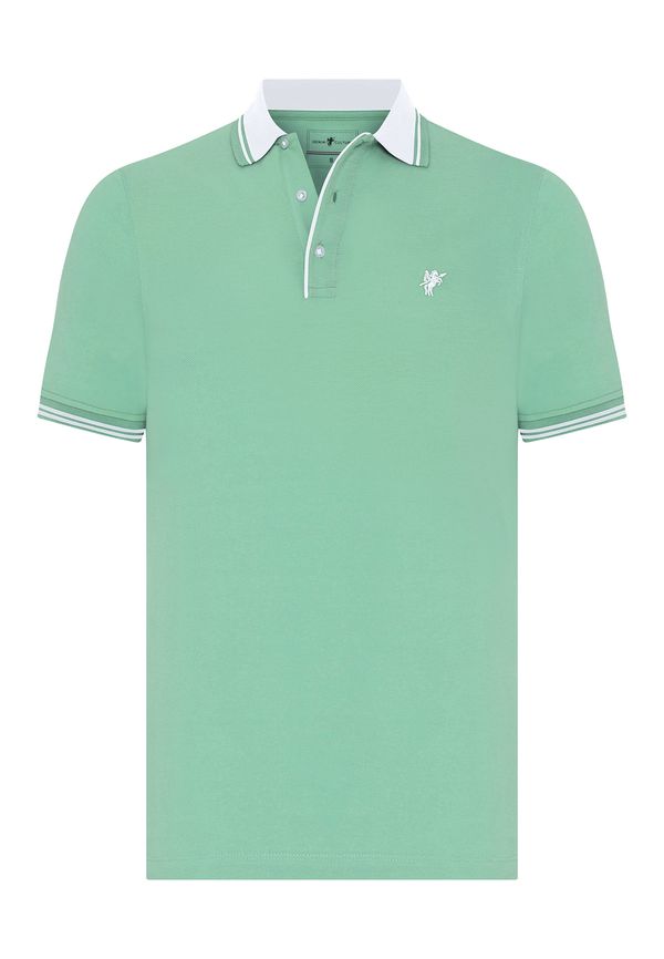 DENIM CULTURE DENIM CULTURE Majica 'ZORAN'  meta / bela