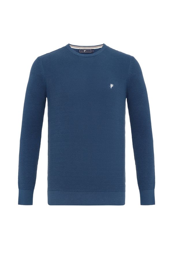 DENIM CULTURE DENIM CULTURE Pulover 'Aljamain'  encijan / bela