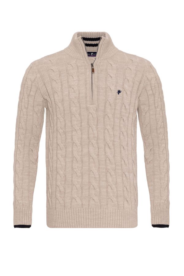 DENIM CULTURE DENIM CULTURE Pulover 'JOEL'  temno siva