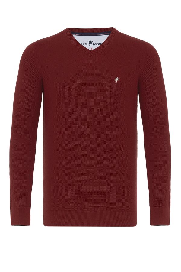 DENIM CULTURE DENIM CULTURE Pulover ' NOVAK '  rdeča