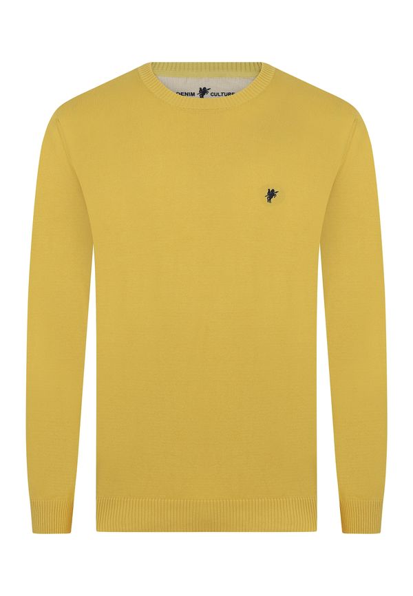 DENIM CULTURE DENIM CULTURE Pulover  rumena