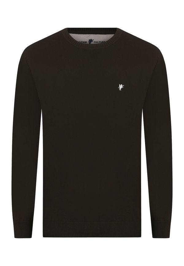 DENIM CULTURE DENIM CULTURE Pulover  temno rjava