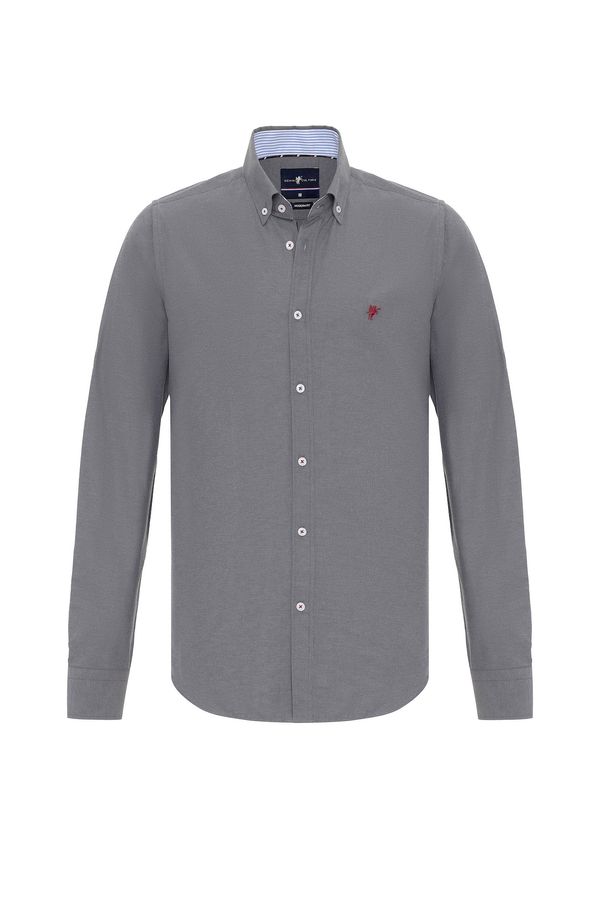 DENIM CULTURE DENIM CULTURE Srajca 'CURTIS'  modra / antracit / rdeča / bela