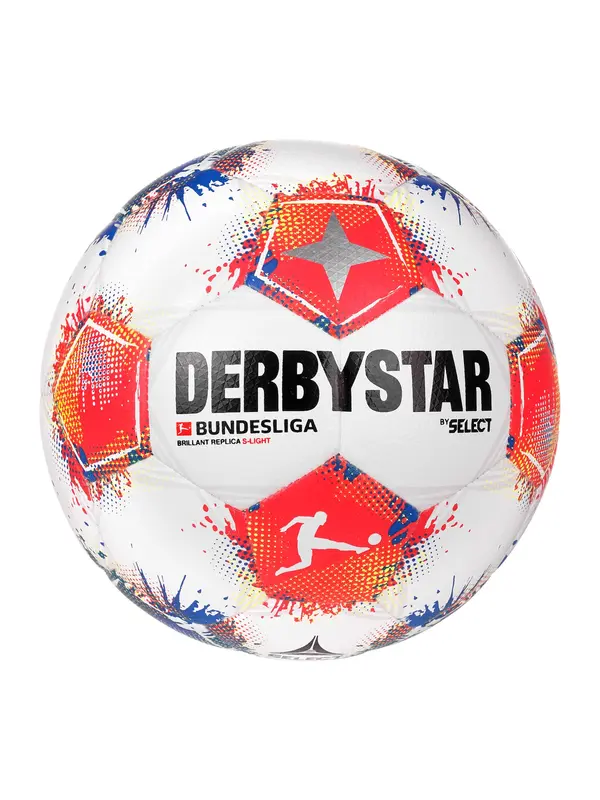 DERBYSTAR DERBYSTAR Žoga 'Bundesliga Brillant Replica Light v25'  rdeča / črna / srebrna / bela