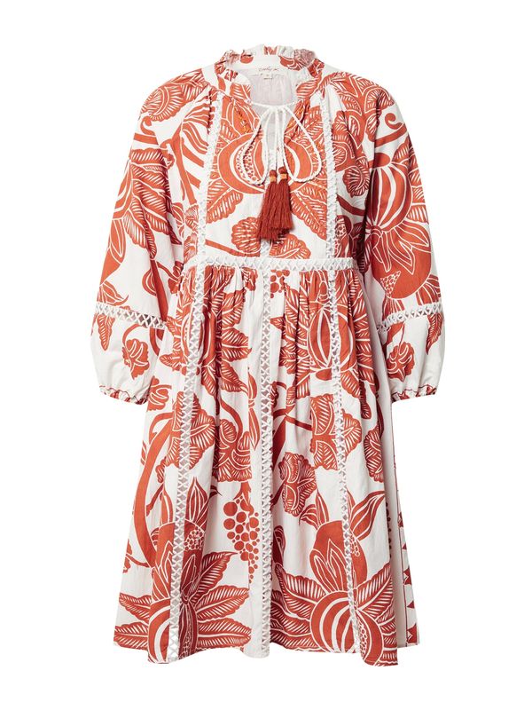 Derhy Derhy Obleka 'COUCOU'  konjak / burgund / bela