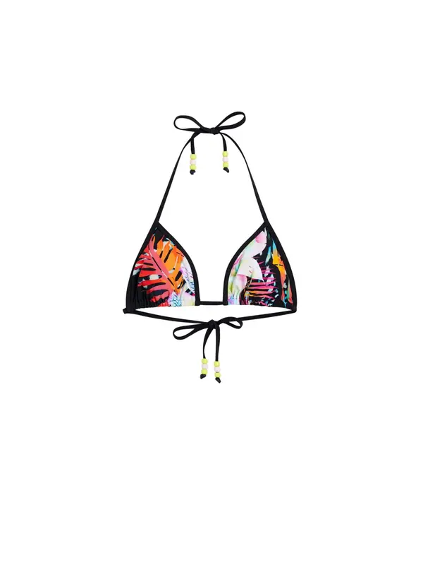 Desigual Desigual Bikini zgornji del 'Daiquiri'  temno oranžna / roza / črna / bela