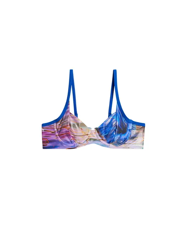 Desigual Desigual Bikini zgornji del  kraljevo modra / lila / oranžna / rdeča