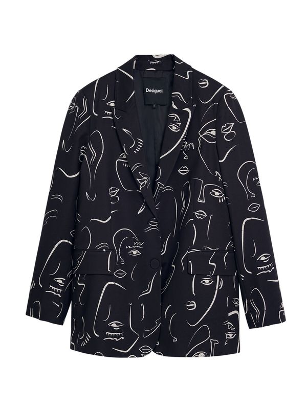 Desigual Desigual Blazer  črna / bela